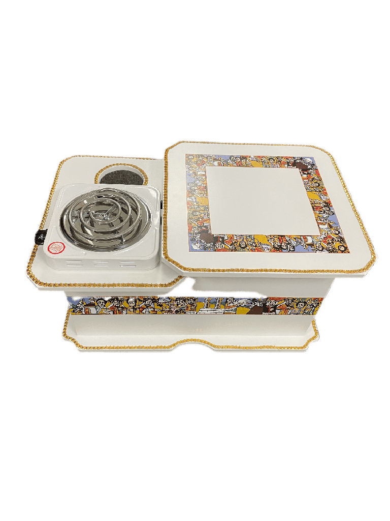 Two-level Saba Rekebot set gold