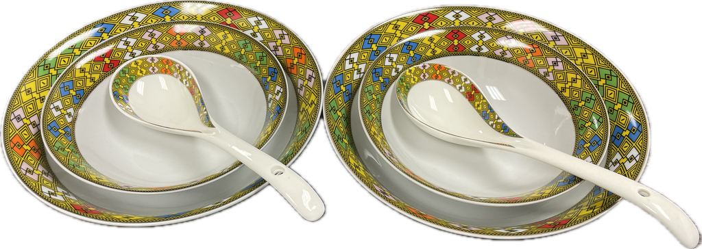 4 Serving Bowls + 2 Spoons (Small Telet)