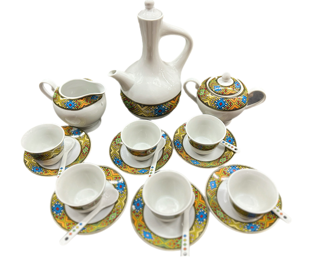 23 PCS Coffee Set (Large Telet) Cup without a handle 