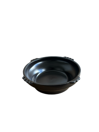 [31677] Ceramic Kitfo Plate Big 11" Black  