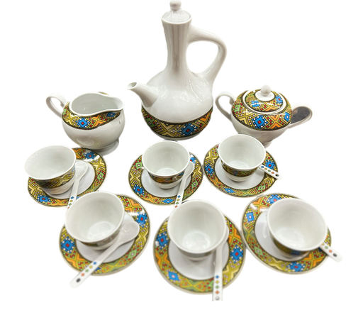 [8896] 23 PCS Coffee Set (Large Telet) Cup without a handle 