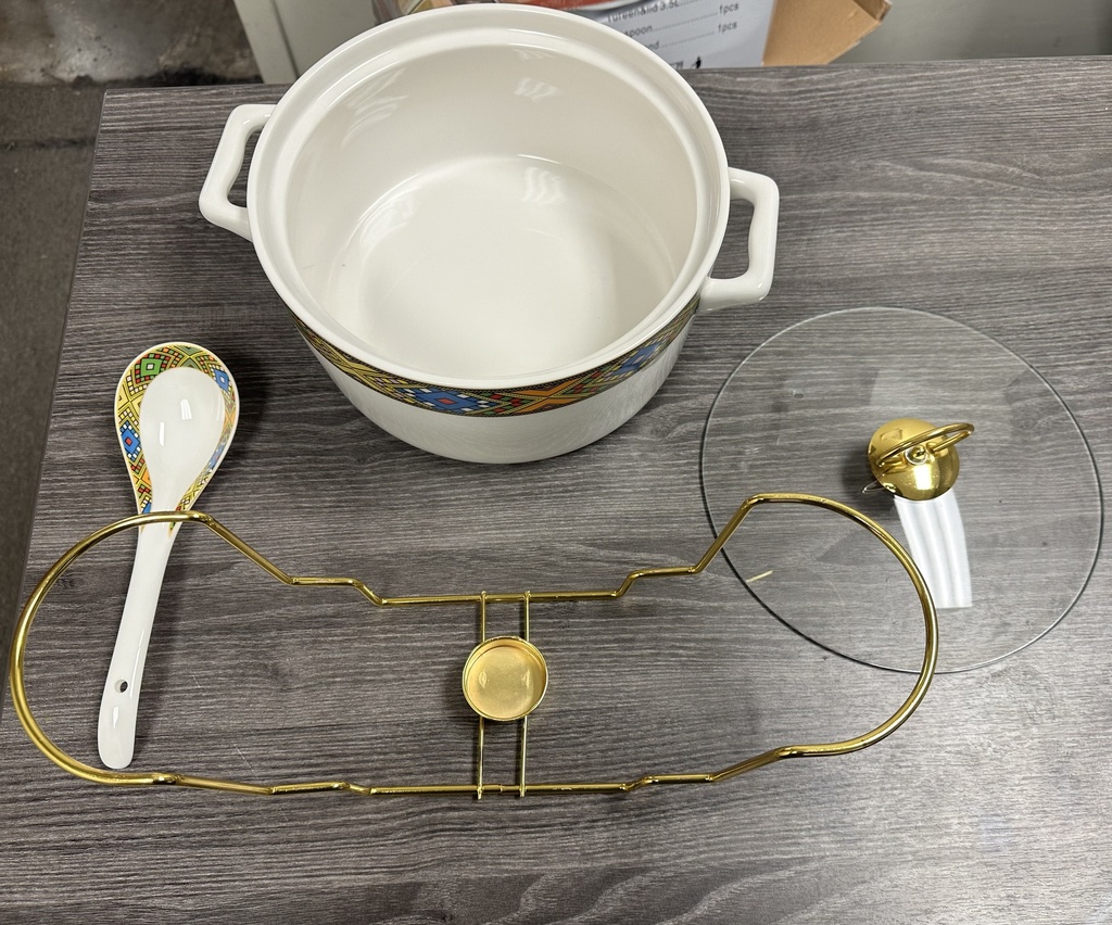 12" Round Food Warmer & Spoon (Telet) 3.5L