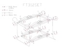 4 PCS Silver Rekebot Set  (Type B) FT312