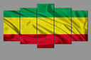 Canvas Art Ethiopian Flag