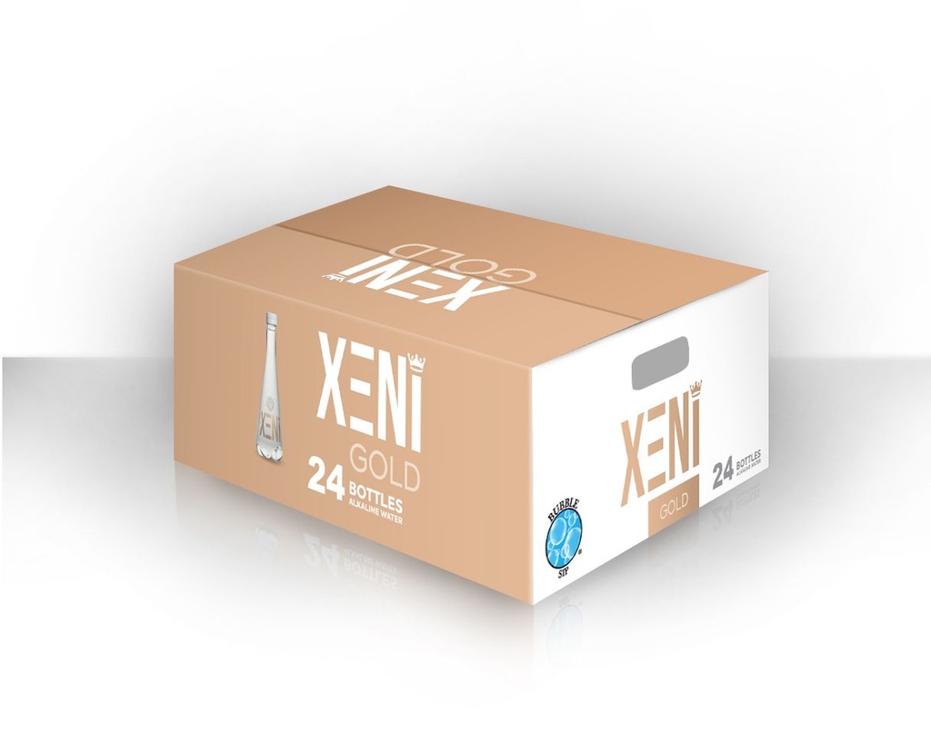 XENI Gold  Alkalin purified Drinking Water, 16.9 OZ Bottles, (24 Pack)