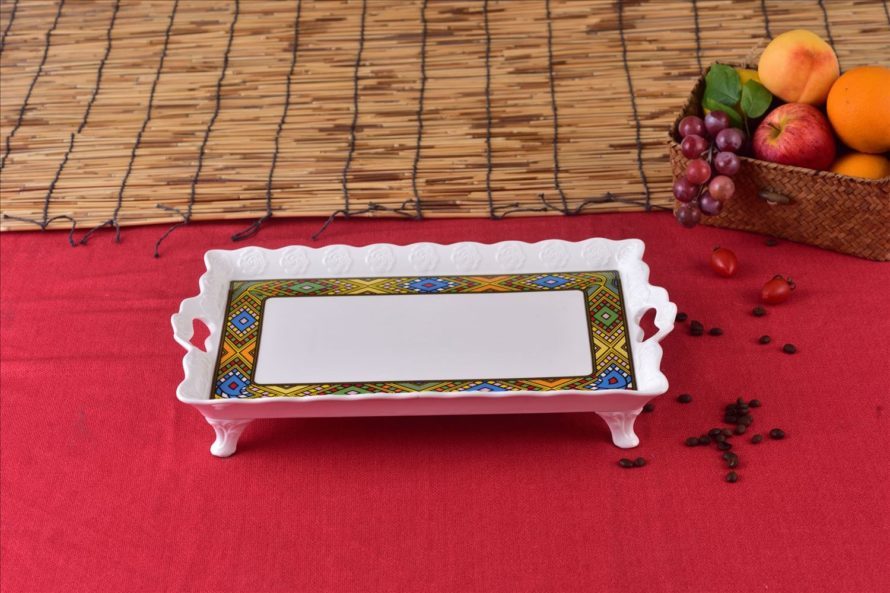 16 " Tray With Foot (Large Telet)