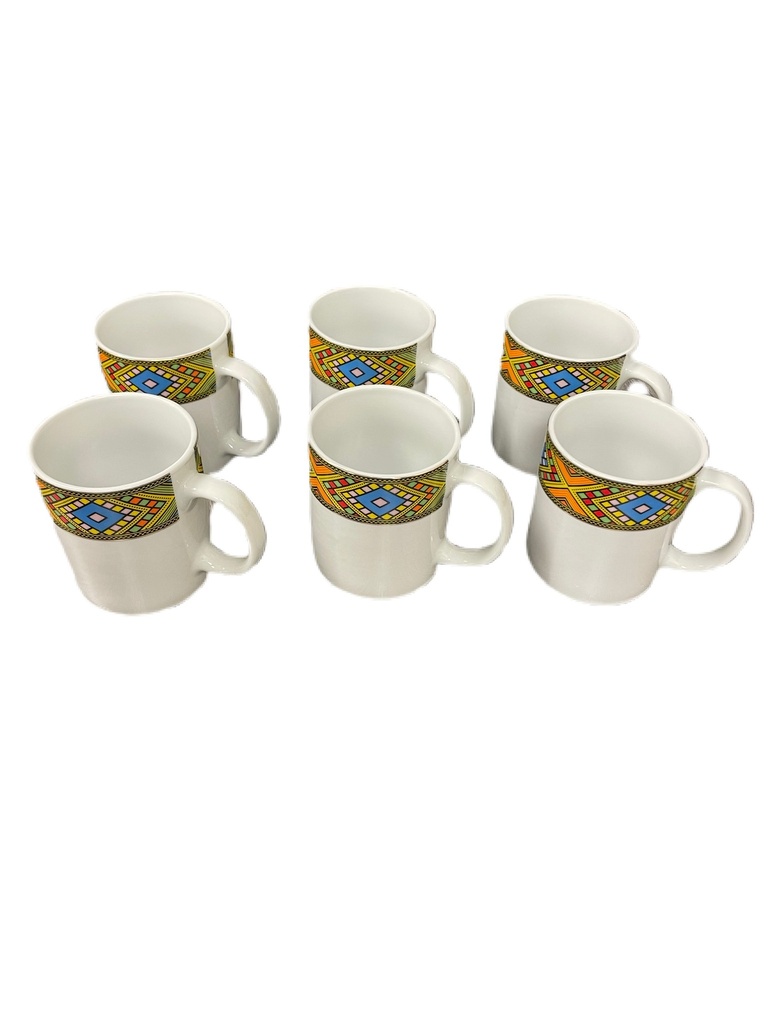 6 ፍሬ መጠጫዎች (በትልቅ ጥለት)