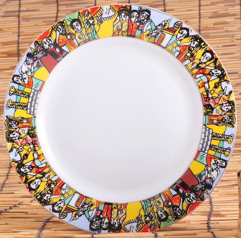 6 PCS Ceramic Dinner Plate (Saba) 