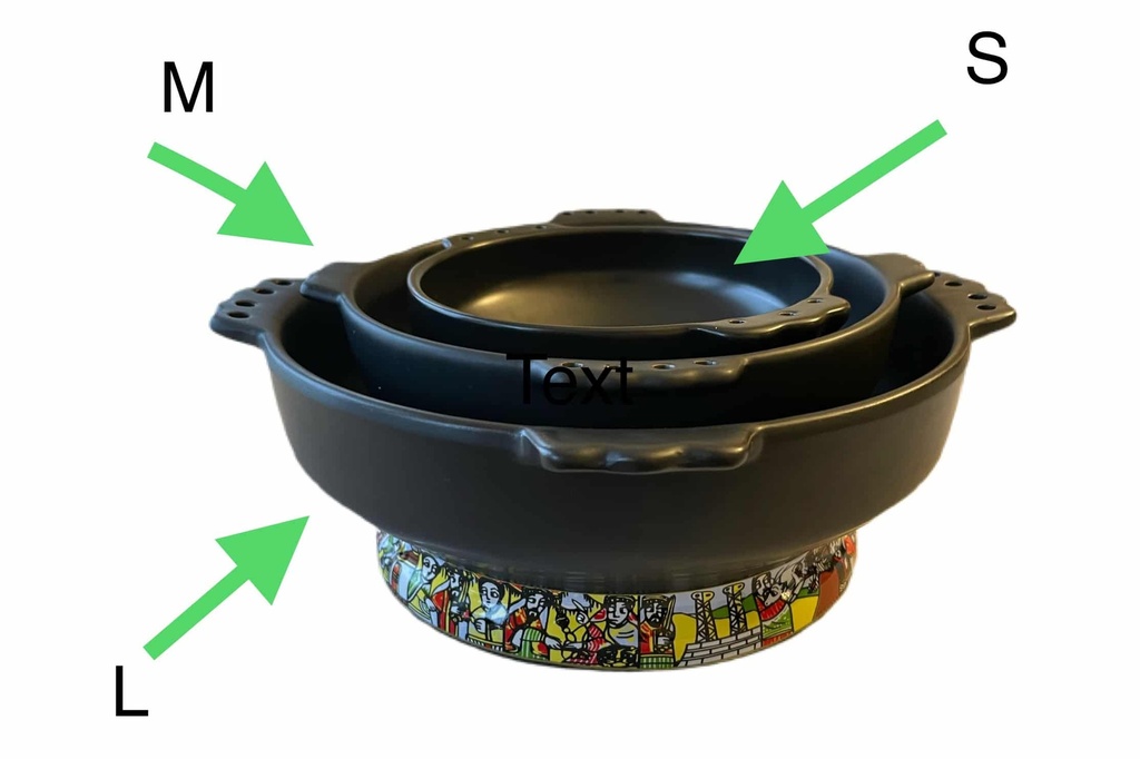 ሴራሚክ የክትፎ ጣባ መካከለኛ 7" (በሳባ)