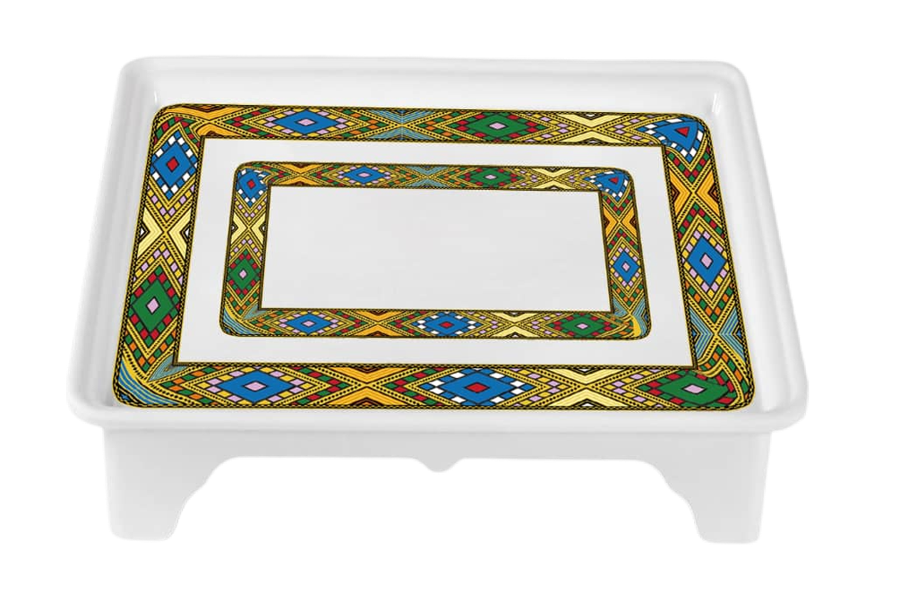 ማይካ ረከቦት ባለእግር (በትልቅ ጥለት)