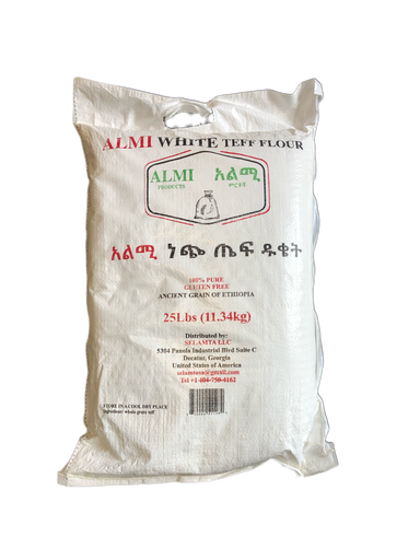 Teff flour South African white Almi 25 LB