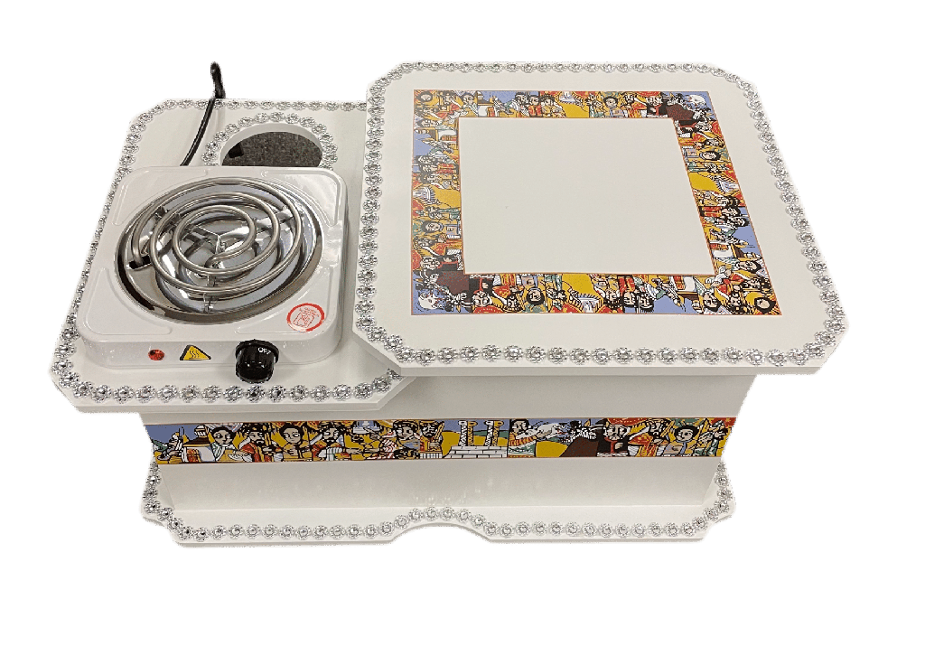 Two-level Saba Rekebot set silver