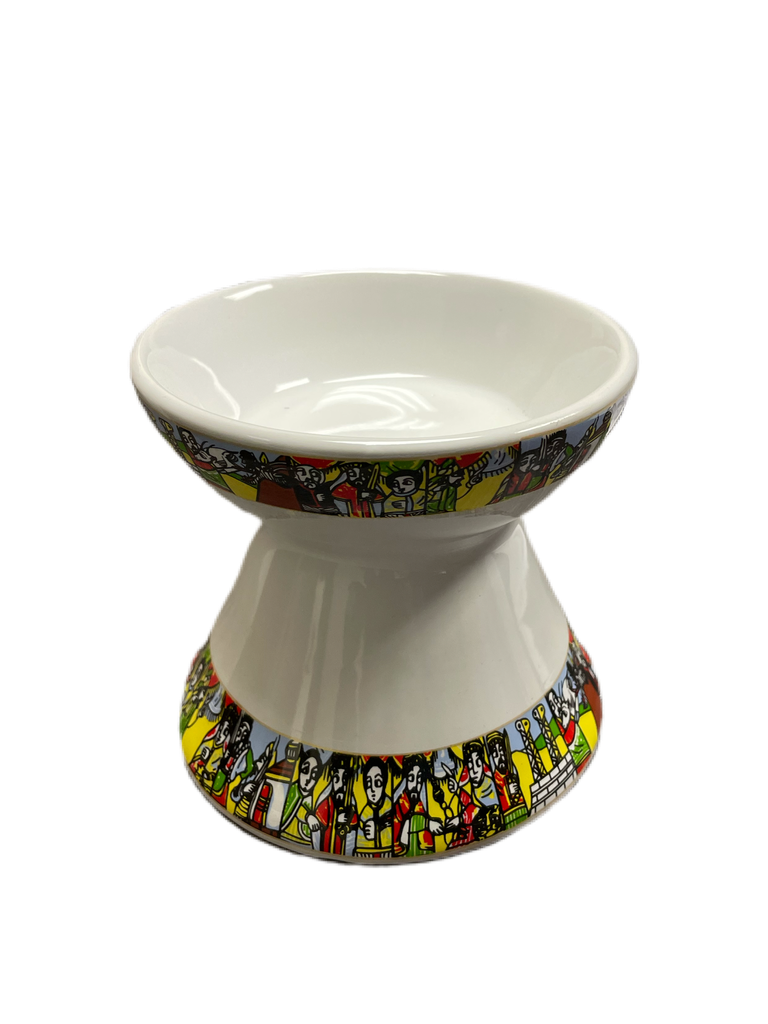 White Ceramic Jebena Holder (Saba)