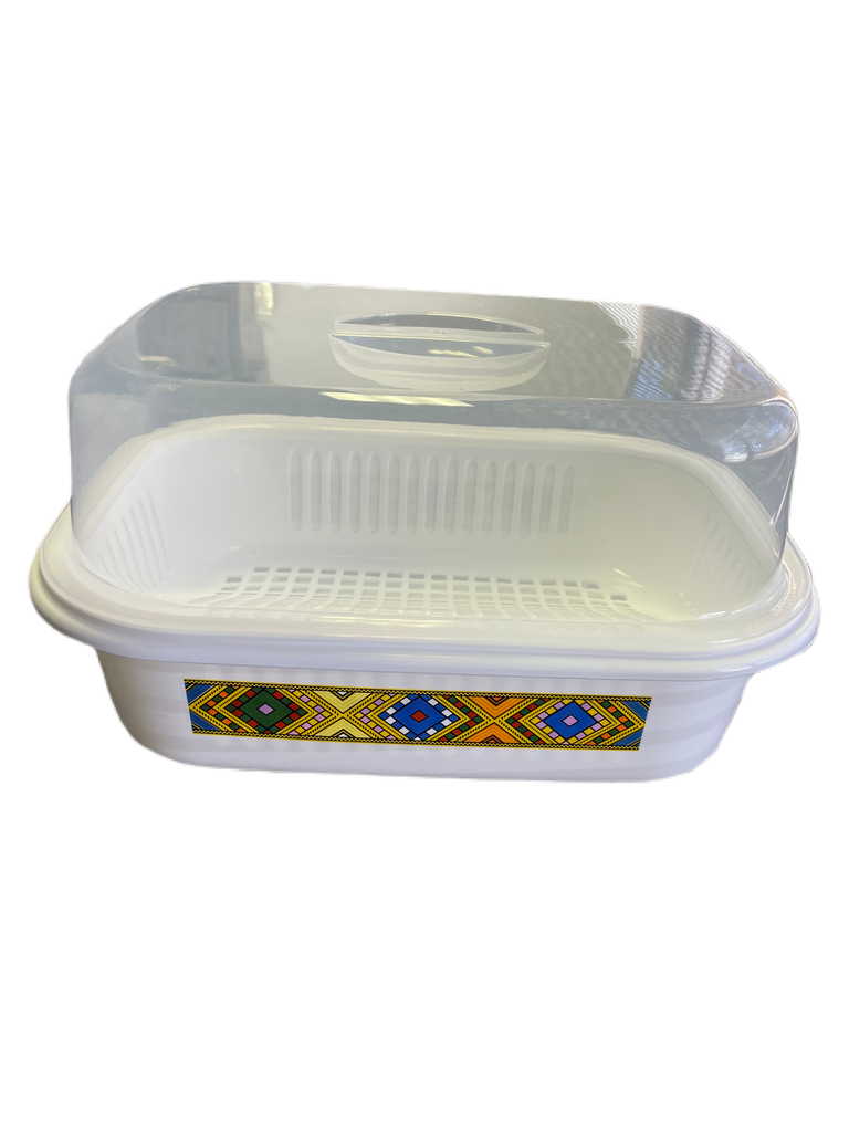 ትልቅ የእንጀራ ማቅረቢያ 16 " (በጥለት)