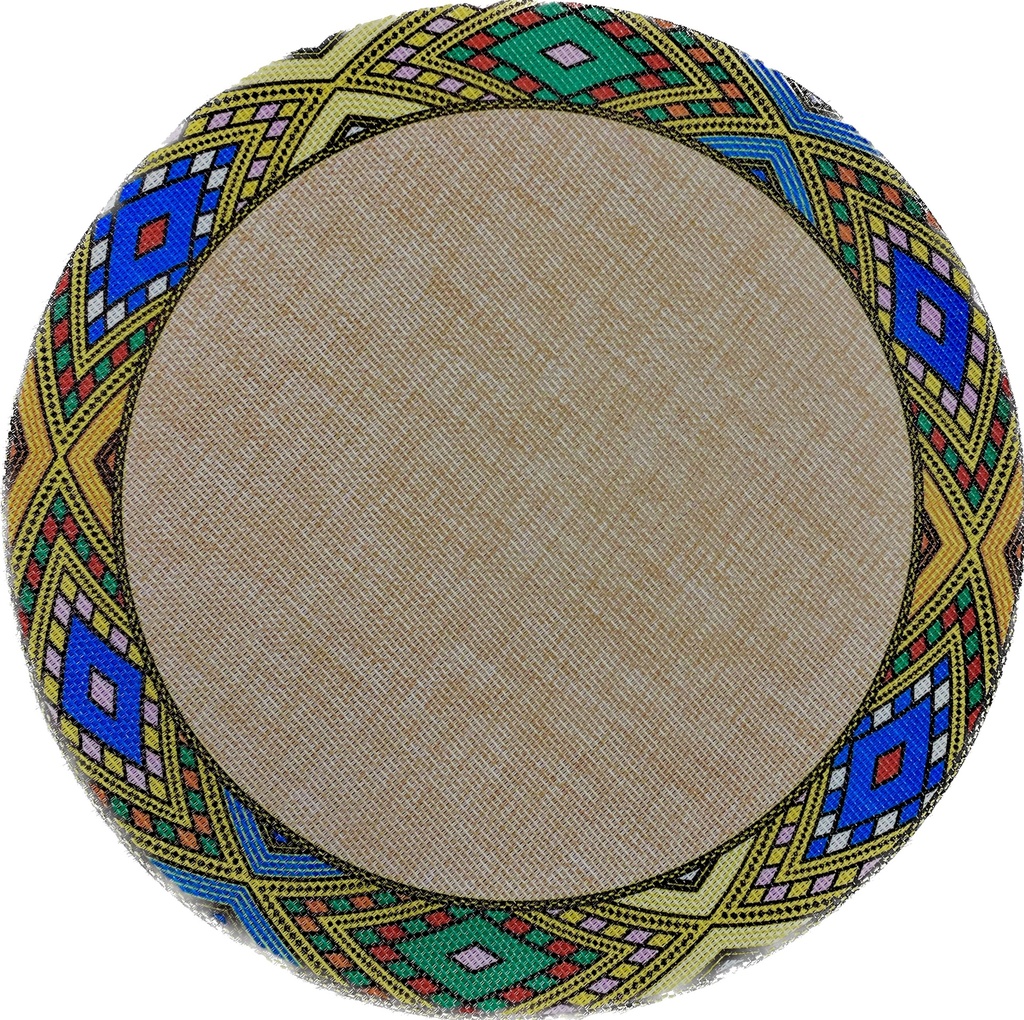 ክብ የጠረጴዛ መመገቢያ ምንጣፍ (በትልቅ ጥለት) 14"