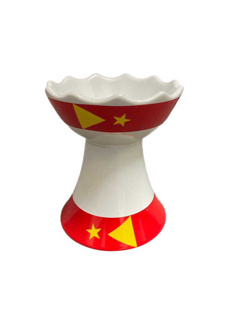 ትንሽ ሴራሚክ እጣን ማጨሻ (በትግራይ ባንዲራ)