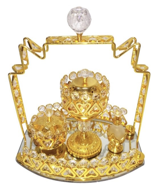 Incense Burner Set Gold Ft516