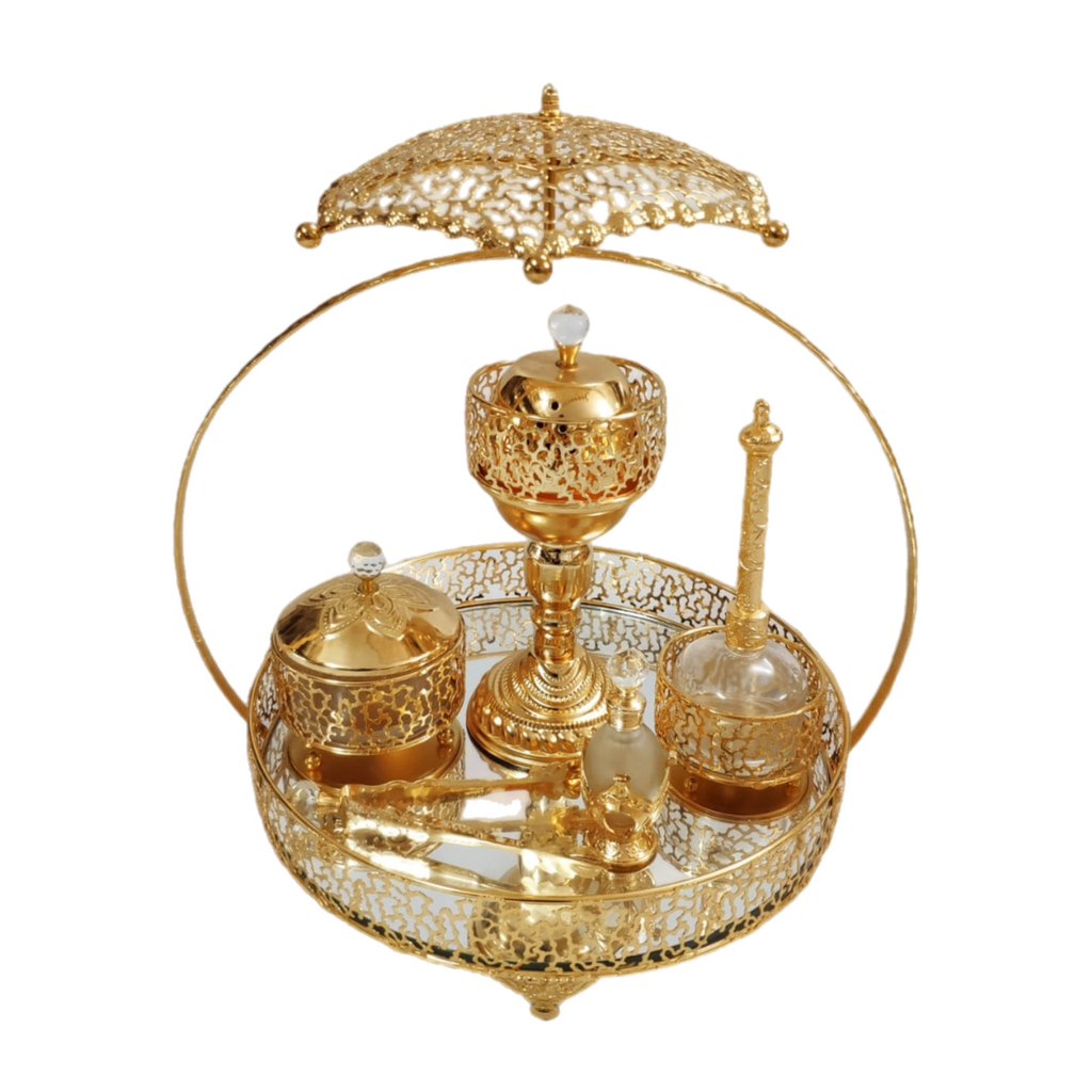 Incense Burner Set Gold FT755