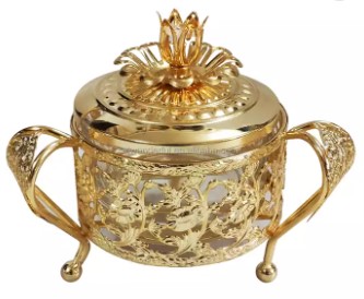Sugar Bowl with Lid Gold S430