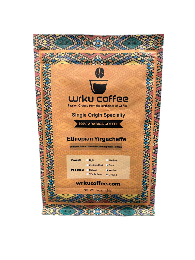 Yirgacheffe Ground Coffee Medium Roast 1 LB