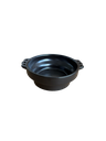 Ceramic Kitfo Plate small 5.5" Black