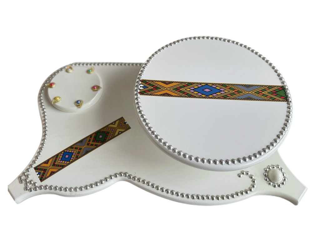 Rekebot Tray Silver Large Telet