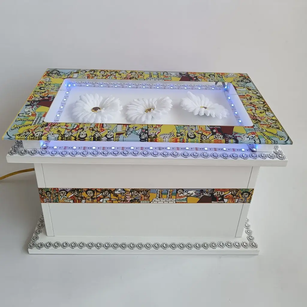 Saba Silver Rekebot Glass & Light Top