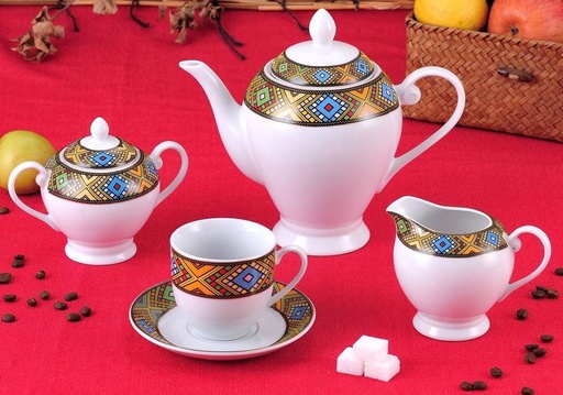 [2184] 17 PCS Tea Set (Large Telet)