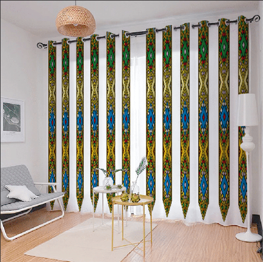 [561] 2 PCS Living Room Curtain 50X84 " (Telet)