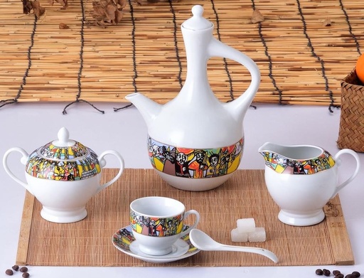 [238] 23 PCS Coffee Set (Saba) 