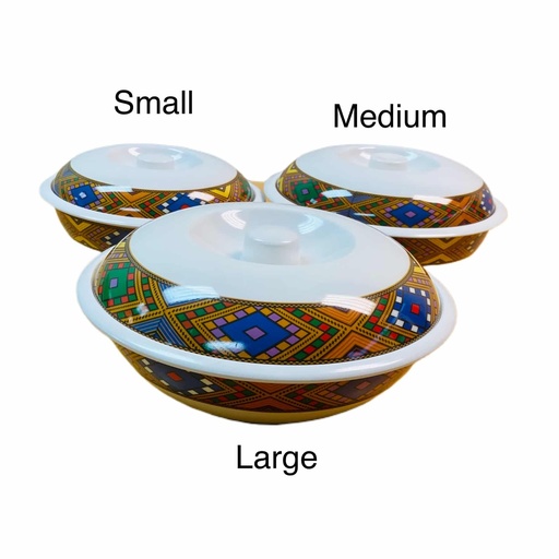 [3242] 3 PCS Mica Bowl With Lid (Large Telet)
