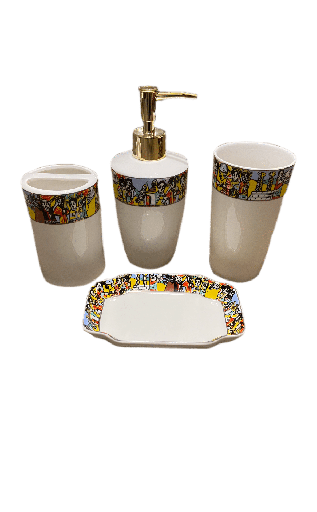 [3143] 4 PCS Bathroom Set  (Saba)