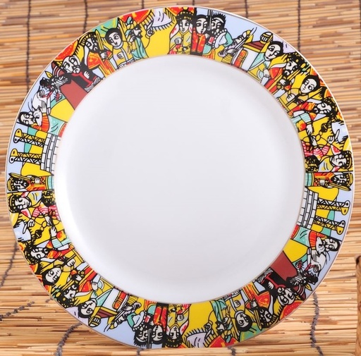 [2115] 6 PCS Ceramic Dinner Plate (Saba) 