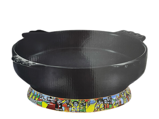 [3266] Ceramic Kitfo Plate Extra Large 14" (Saba)