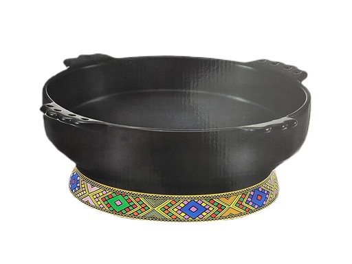 [7189] Ceramic Kitfo Plate Extra Large 14" (Large Telet)