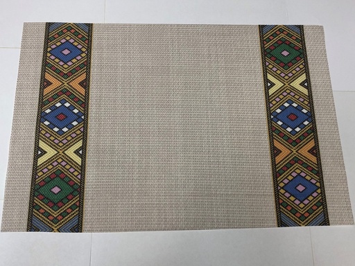 [409] የጠረጴዛ መመገቢያ ምንጣፍ (በትልቅ ጥለት)12 X 18 inches
