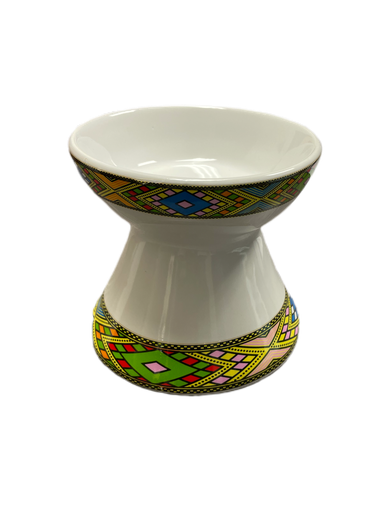 [300] White ceramic Jebena holder Tilet