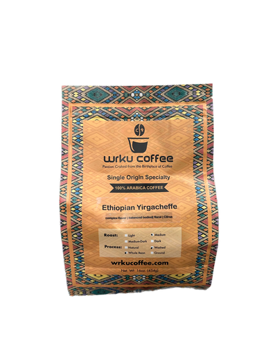 [750] Yirgacheffe Whole Beans Medium Roast 1 LB