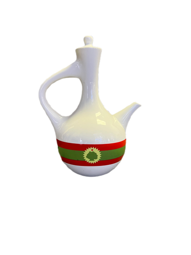 [210] Ceramic Jebena (Oromia Flag)