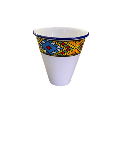 [7561] ሴራሚክ መጠጫ ኩባያ 500 ml (በጥለት)