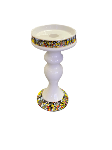 [765] Ceramic Candle Holder (Saba)