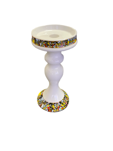 [7653] Ceramic Candle Holder (Saba)