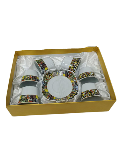 [8704] Tea Set 6 Cup & 6 Saucer (Saba)