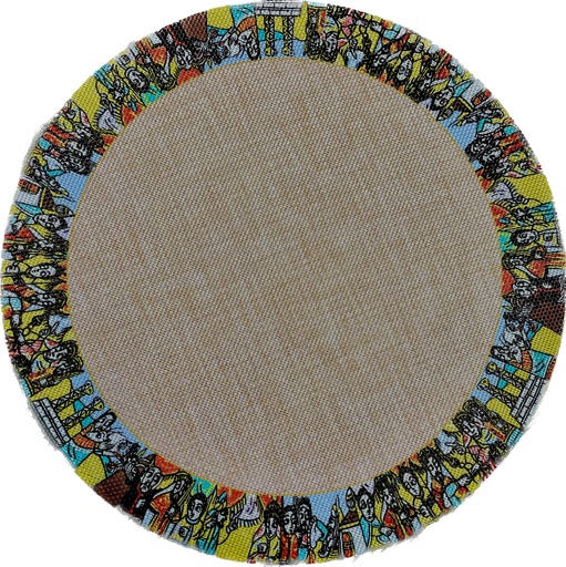 [880] Table mat round (Saba)14 inches