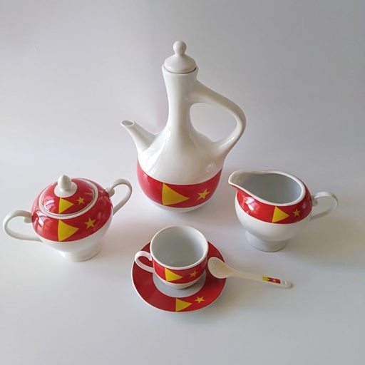 [2443] 23 PCS Coffee Set (Tigray Flag)