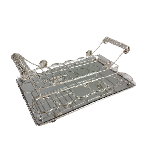 [2063] Serving tray Silver FT659-3