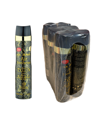 [8650]  Air Freshener Nabeel Black 300ml (6 per pack)