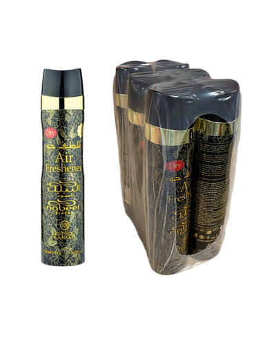 [8650] Nabeel Black 300ml Dry Air Freshener (6 per pack)
