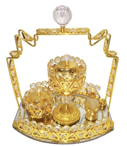 [2109] Incense Burner Set Gold Ft516