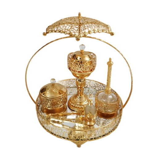 [2116] 4 ፍሬ ወርቃማ የረከቦት ዕቃዎች (Type A) FT470